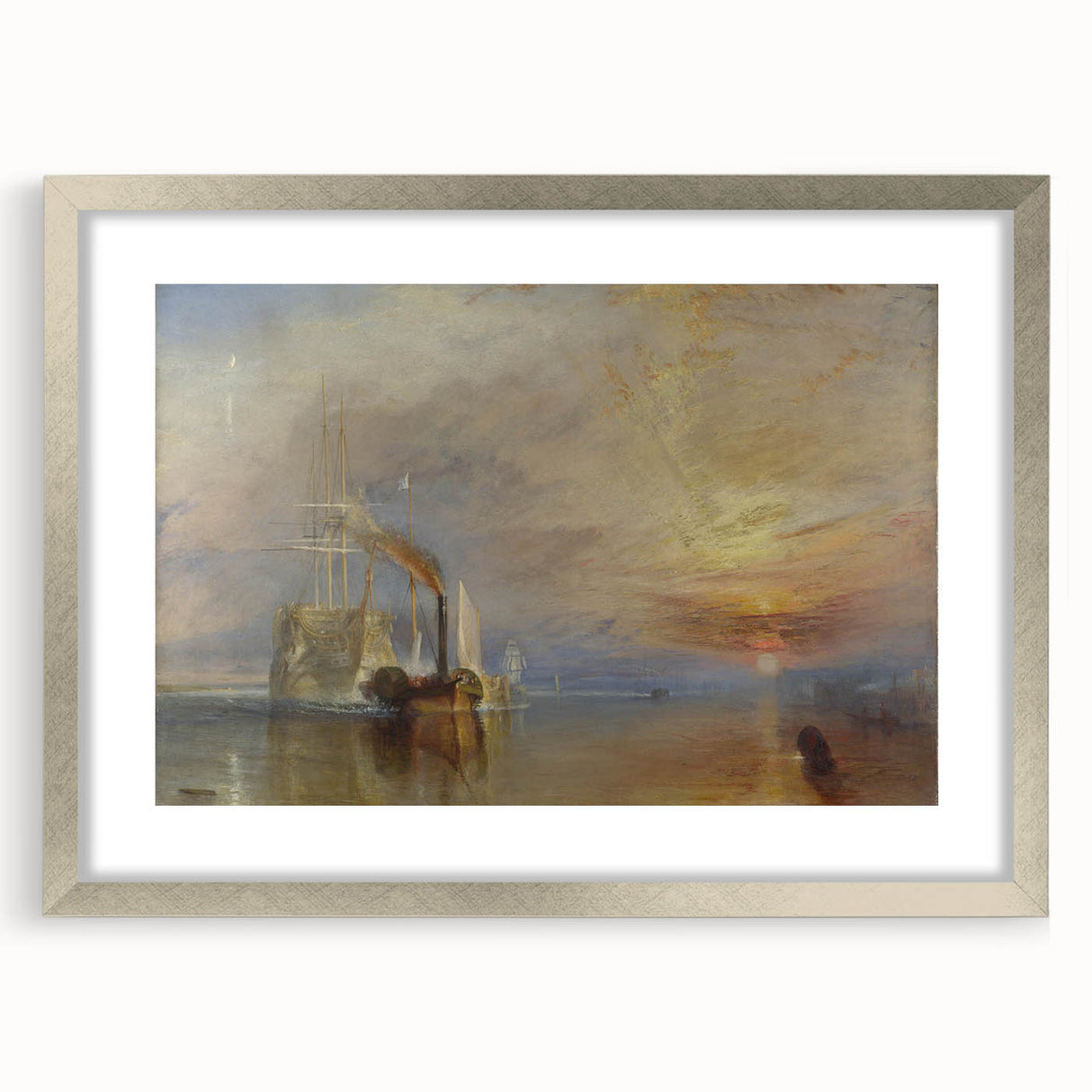 Romanticism Art - The Fighting Temeraire by J.M.W. Turner