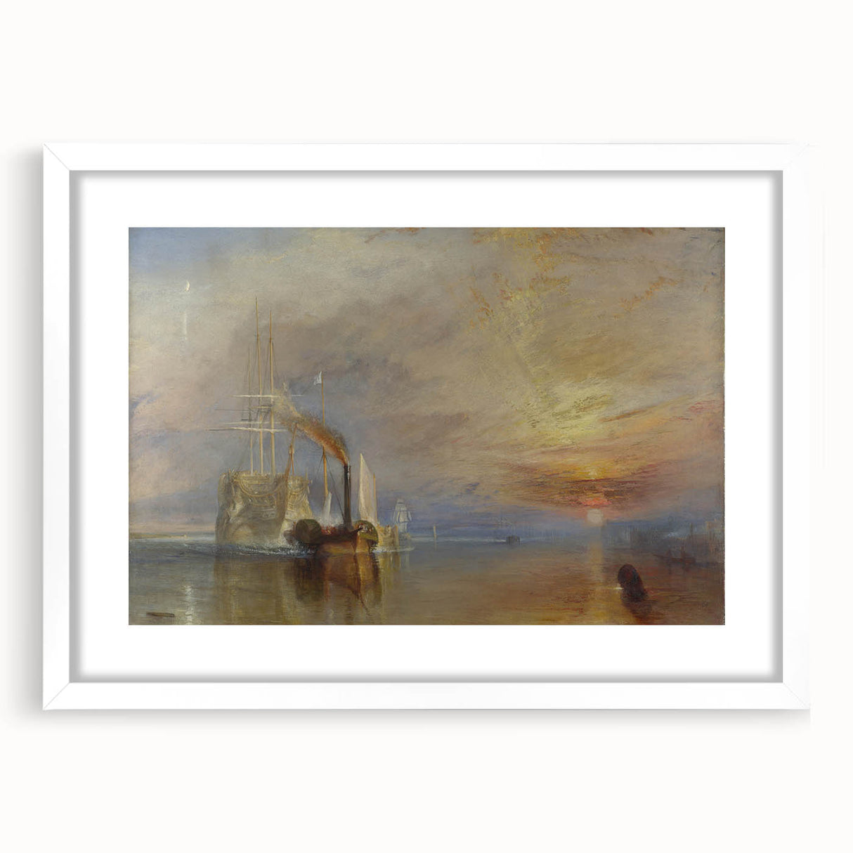 Romanticism Art - The Fighting Temeraire by J.M.W. Turner