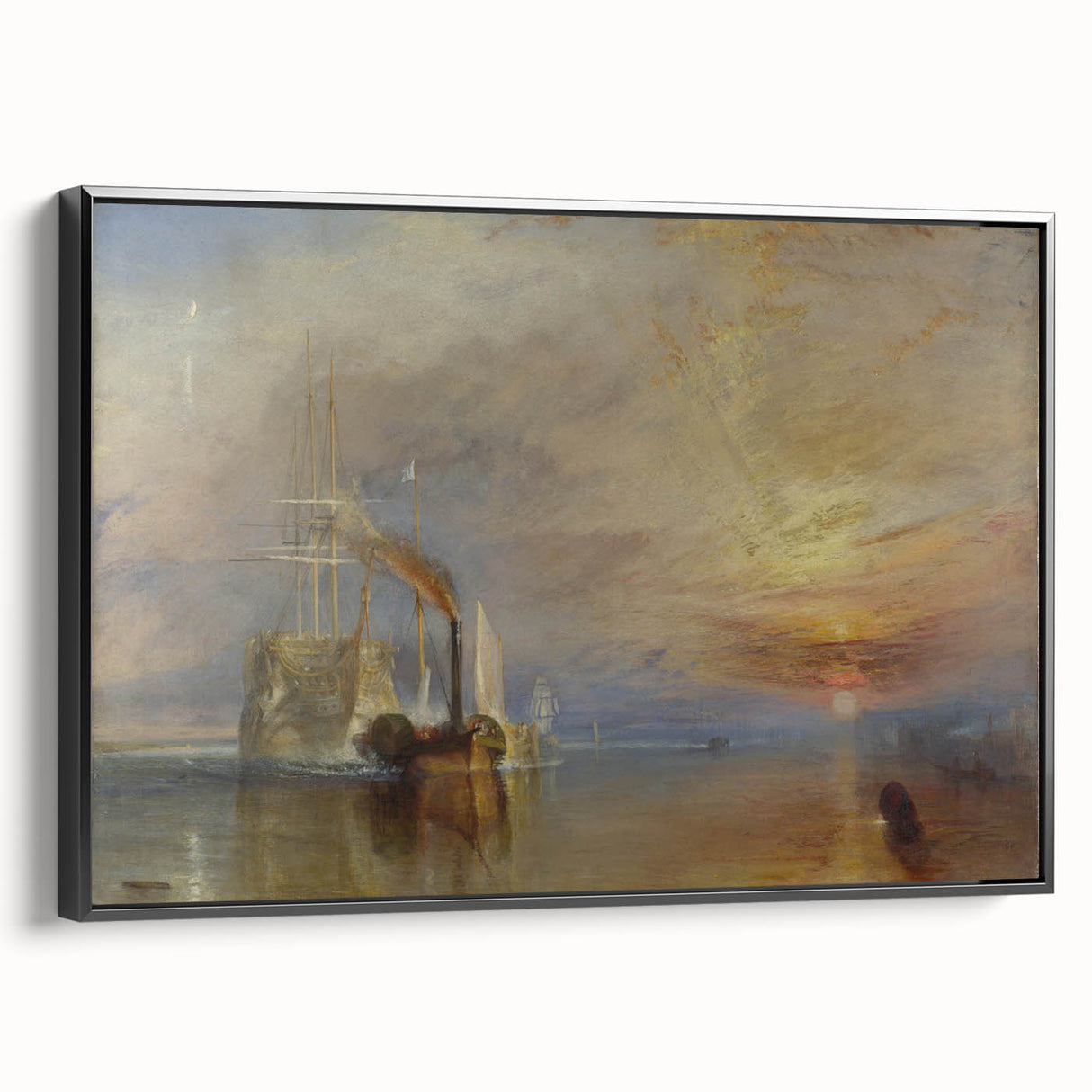 Romanticism Art - The Fighting Temeraire by J.M.W. Turner
