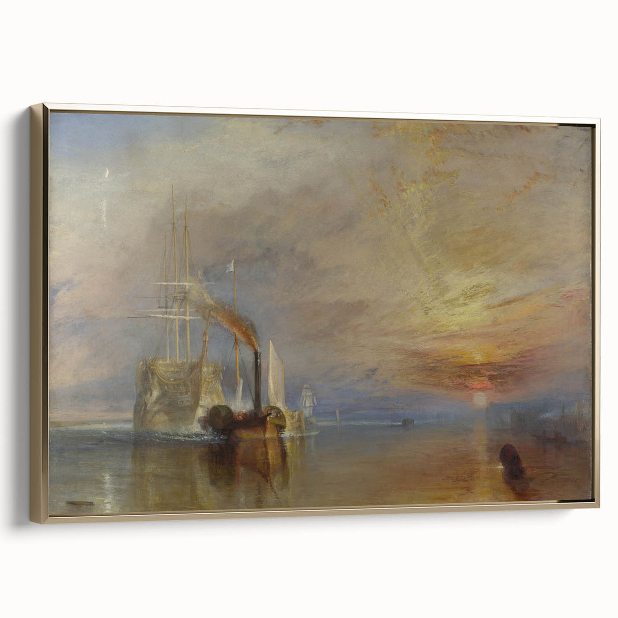 Romanticism Art - The Fighting Temeraire by J.M.W. Turner