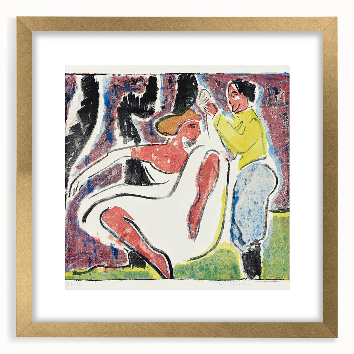 Expressionist Art - Russian Dancers by Ernst Ludwig Kirchner