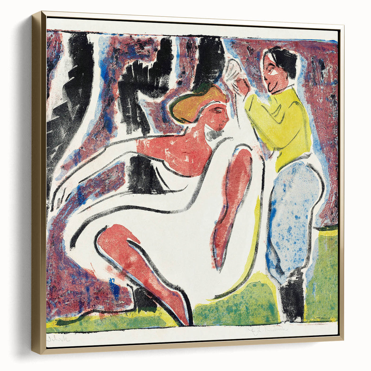 Expressionist Art - Russian Dancers by Ernst Ludwig Kirchner