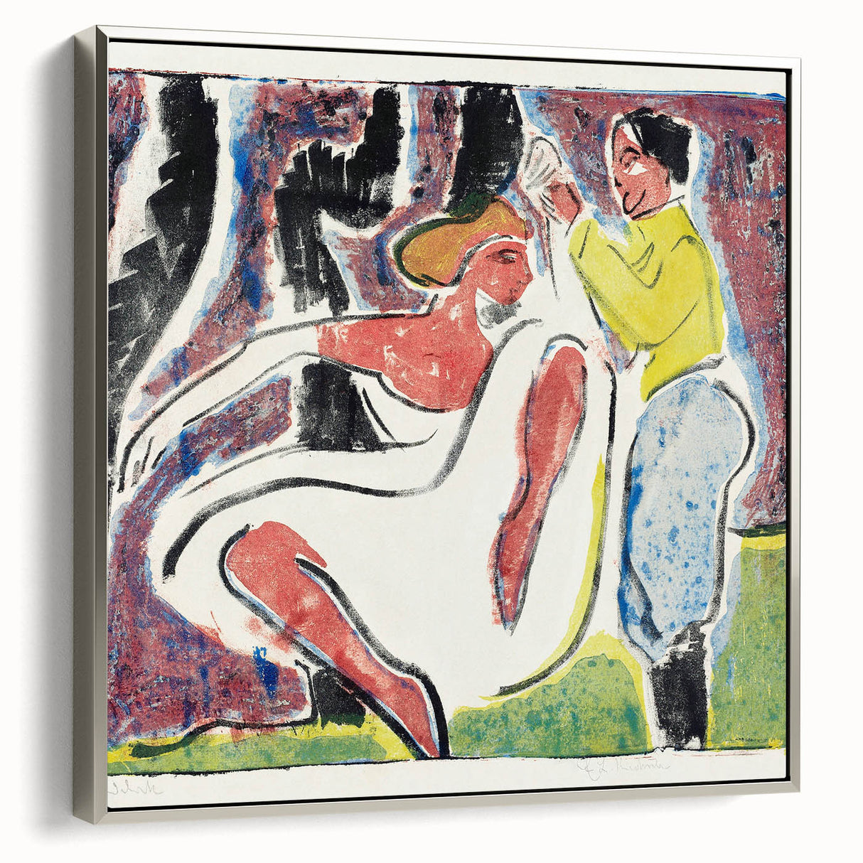 Expressionist Art - Russian Dancers by Ernst Ludwig Kirchner