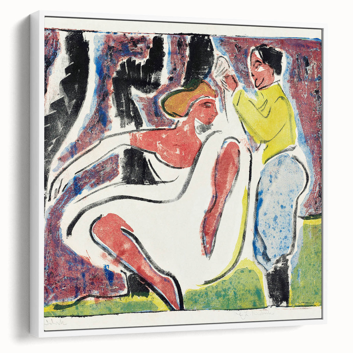 Expressionist Art - Russian Dancers by Ernst Ludwig Kirchner