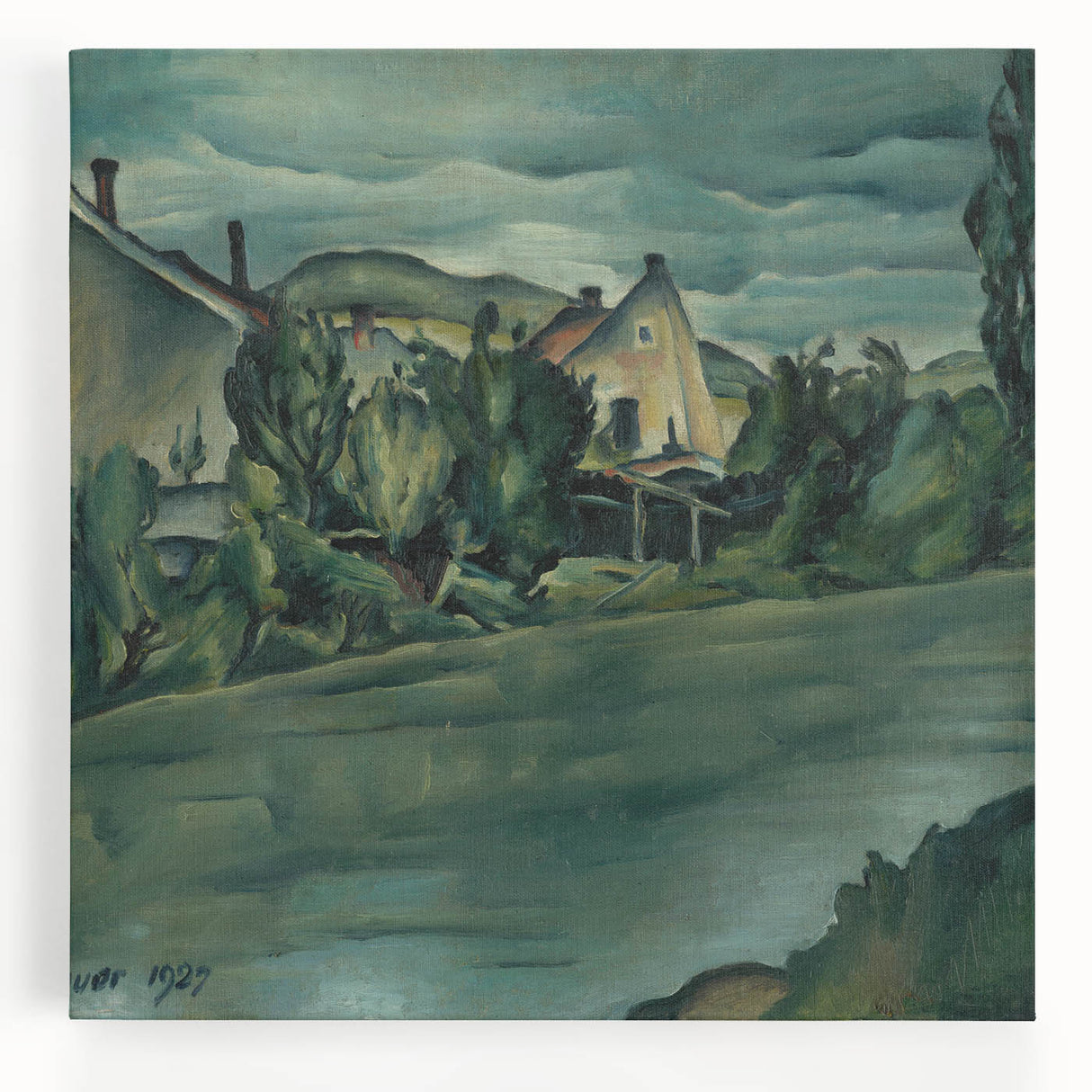 Expressionist Art - Řahanov Lines by Konštantín Bauer