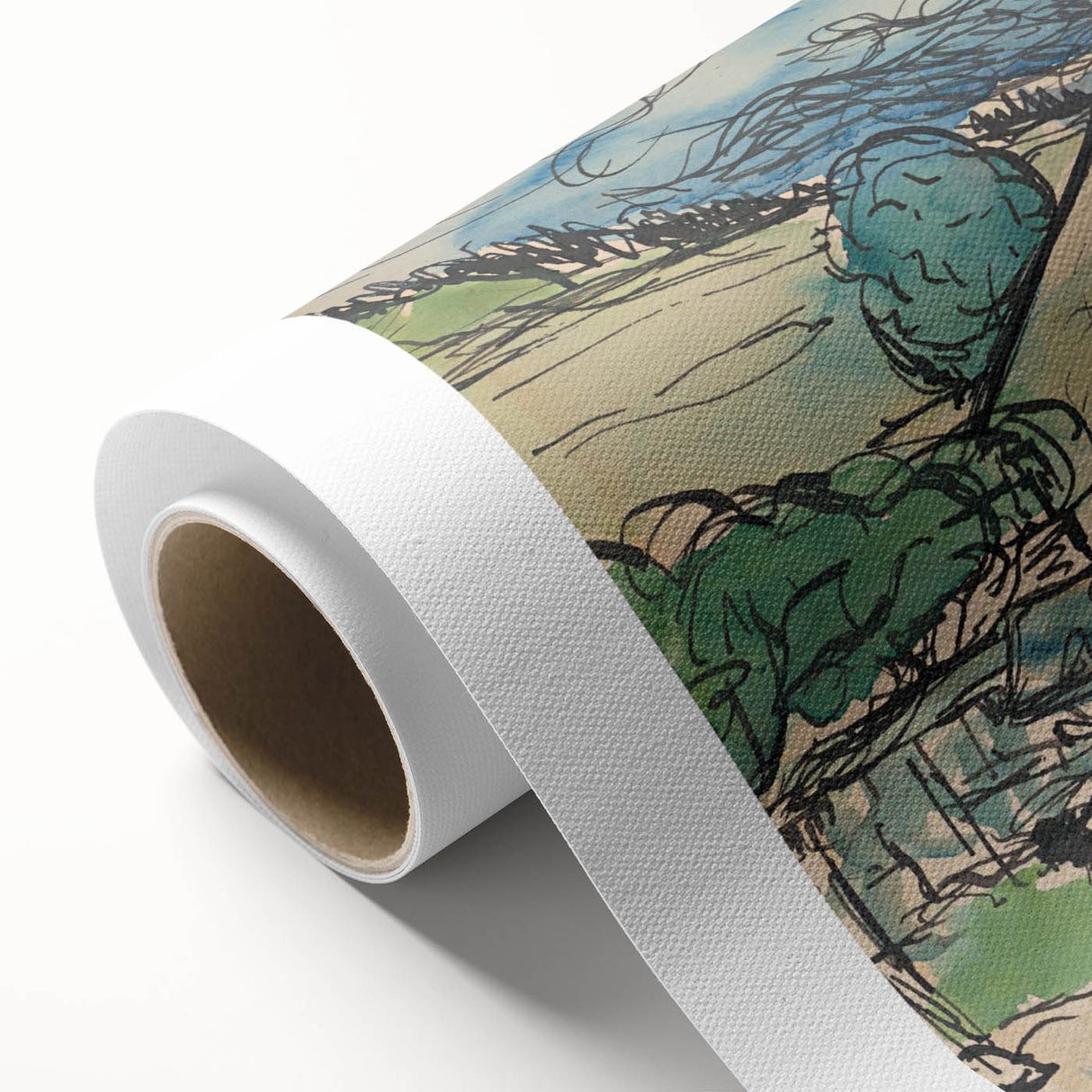 Expressionist Art - Sad Man in the Village by Arnold Peter Weisz-Kubínčan