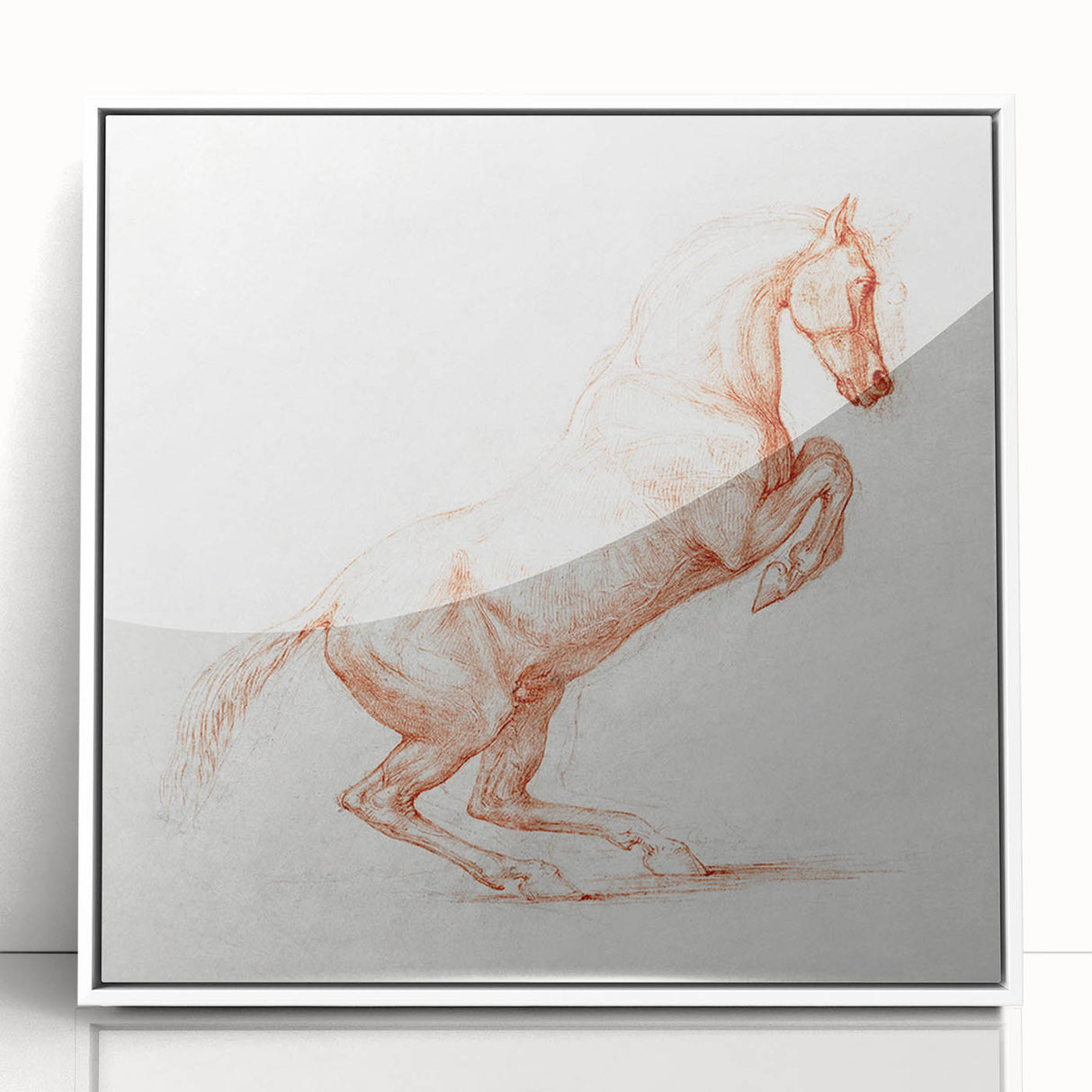 Romanticism Art: "Prancing Horse Sketch" by George Stubbs