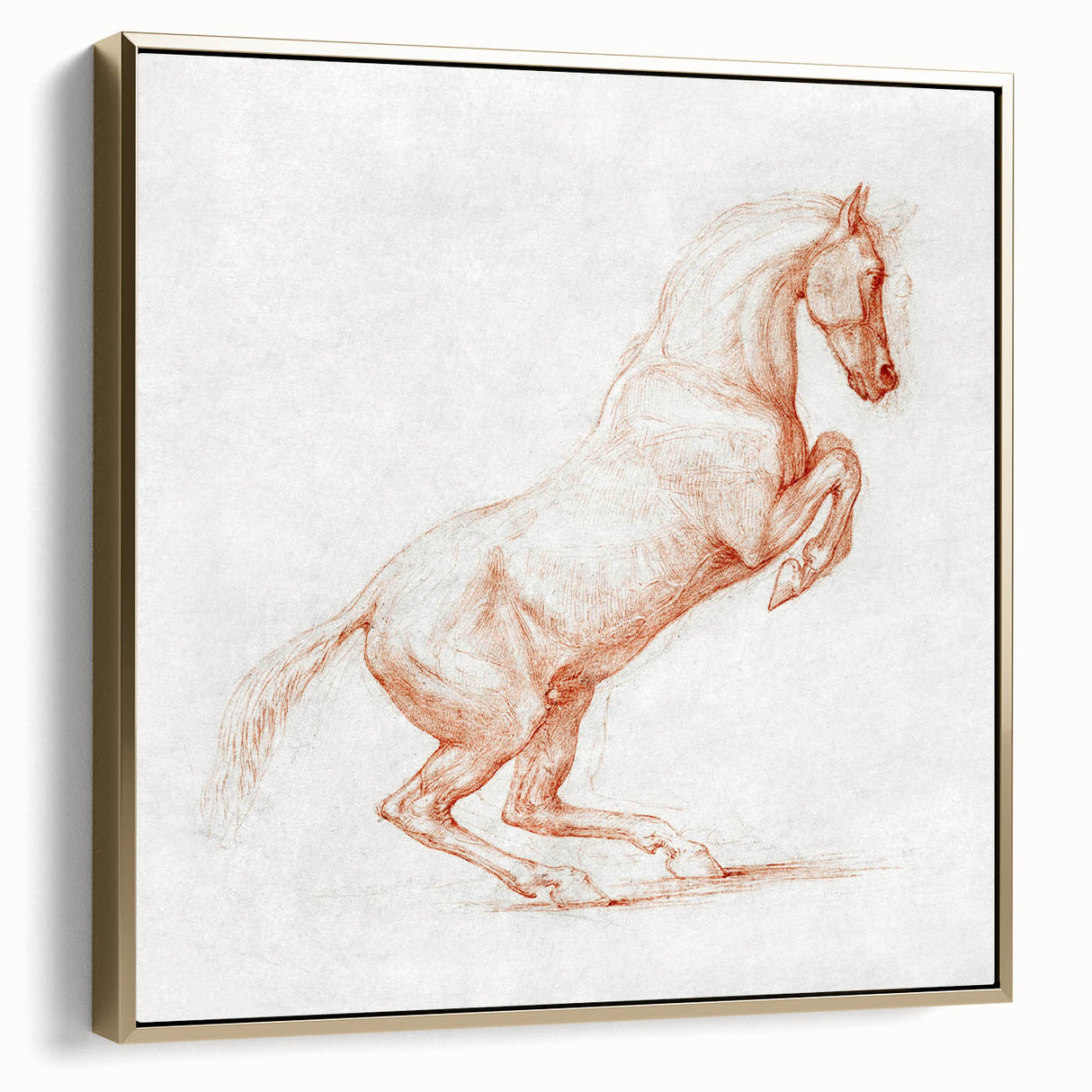 Romanticism Art: "Prancing Horse Sketch" by George Stubbs