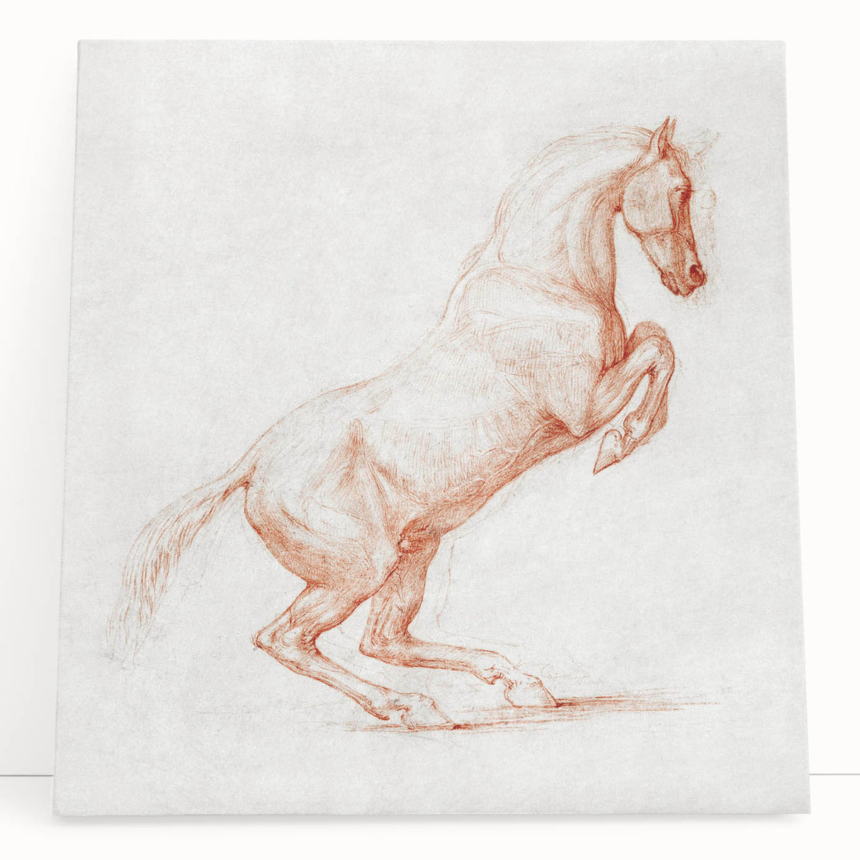 Romanticism Art: "Prancing Horse Sketch" by George Stubbs