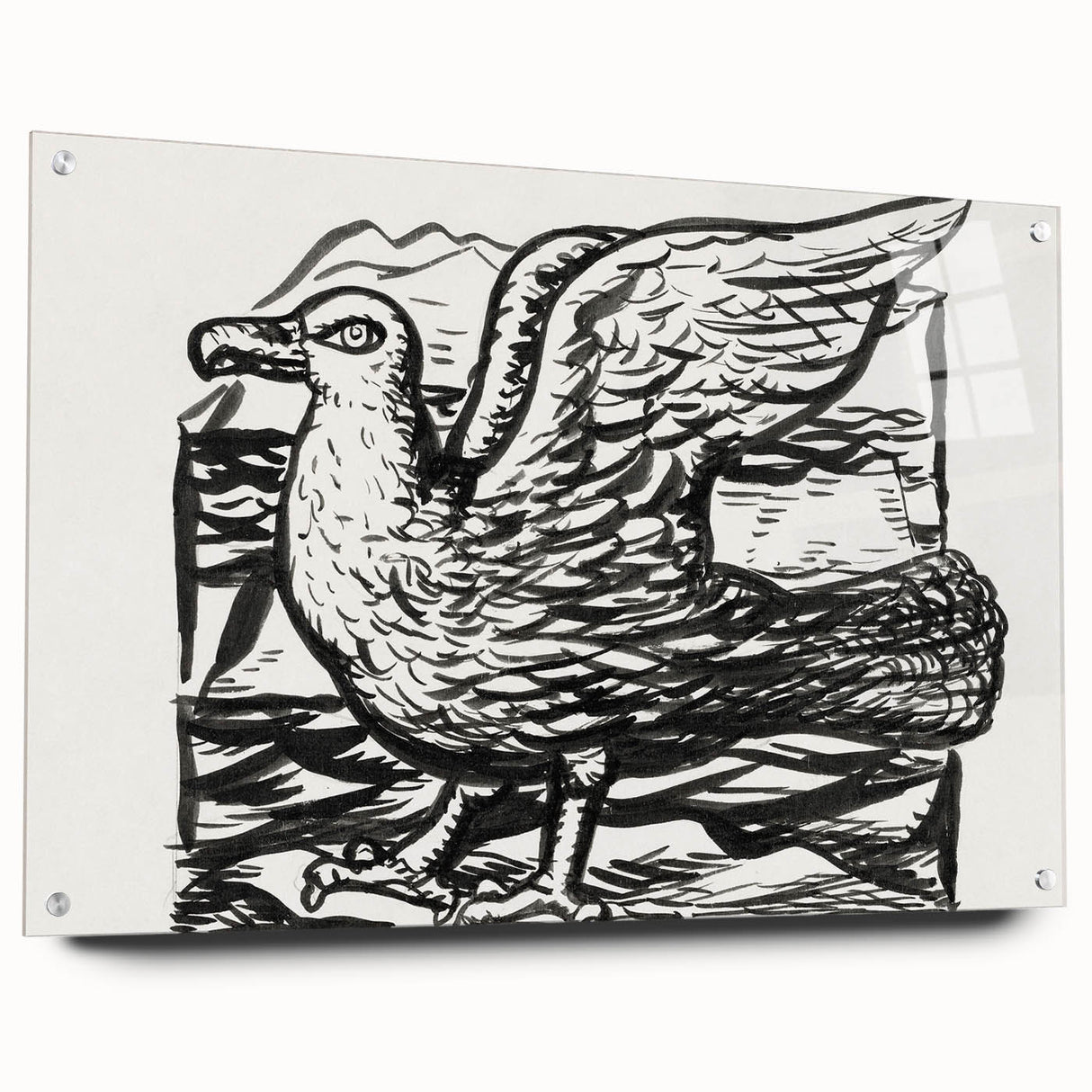 Expressionist Art - Seagull by Leo Gestel