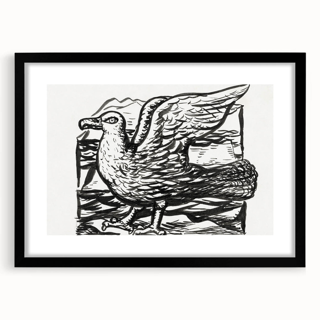 Expressionist Art - Seagull by Leo Gestel