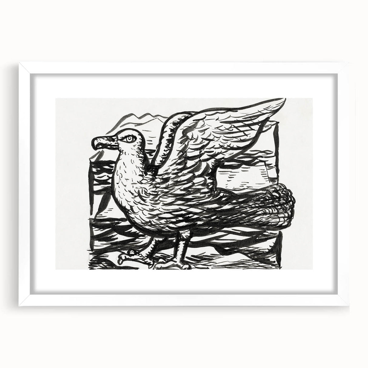 Expressionist Art - Seagull by Leo Gestel