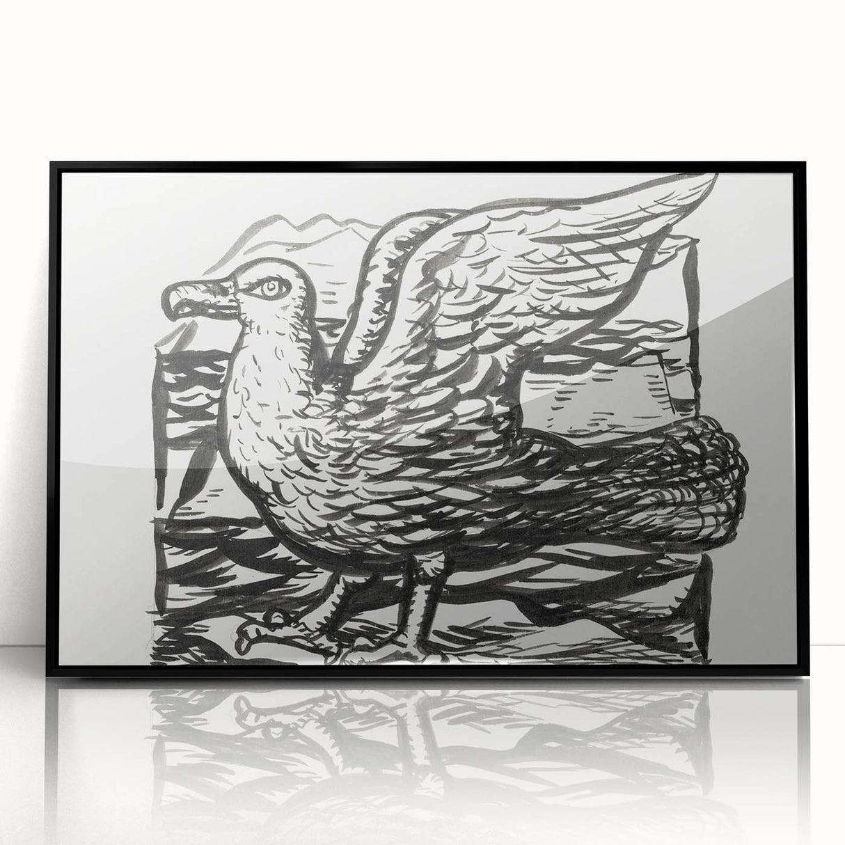 Expressionist Art - Seagull by Leo Gestel