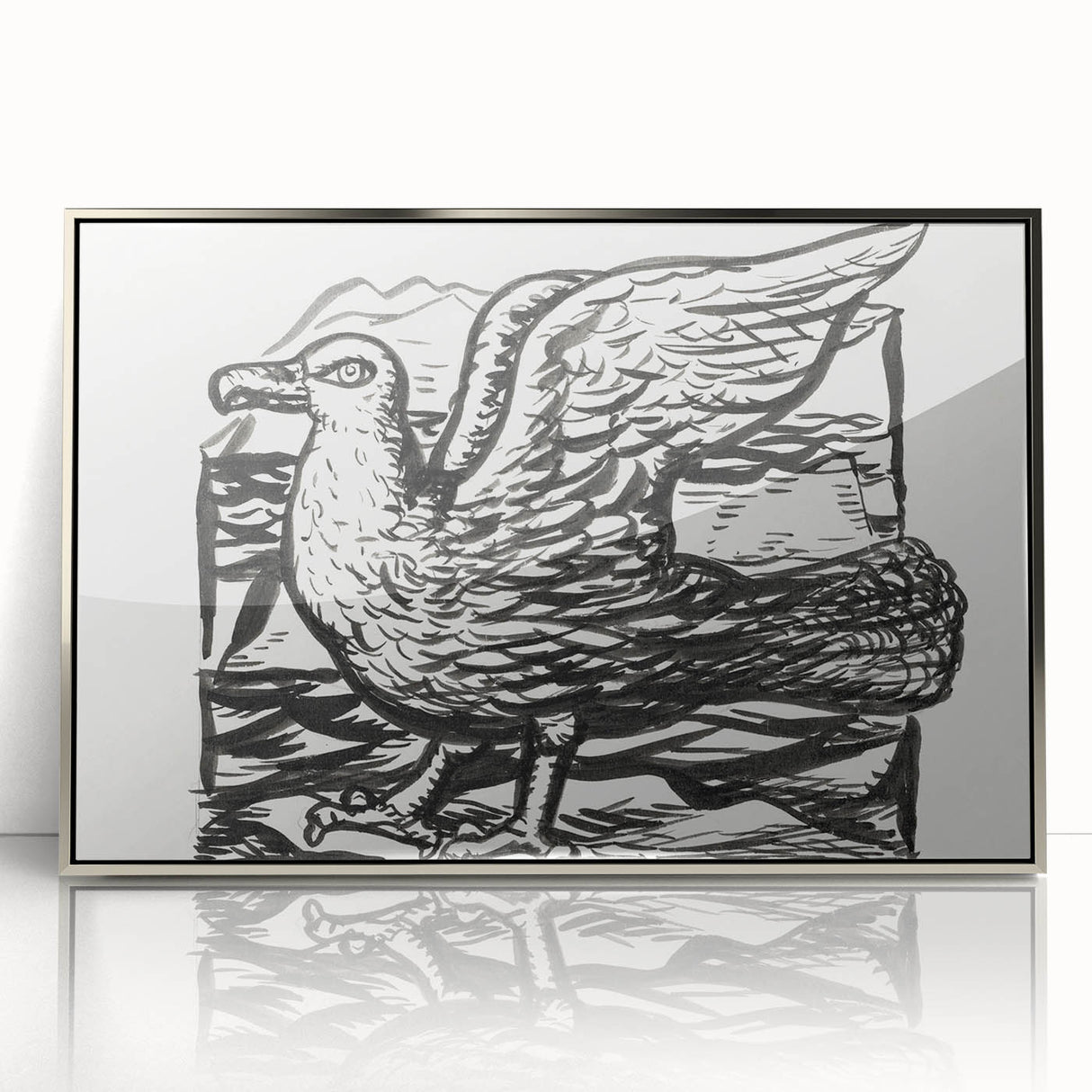 Expressionist Art - Seagull by Leo Gestel