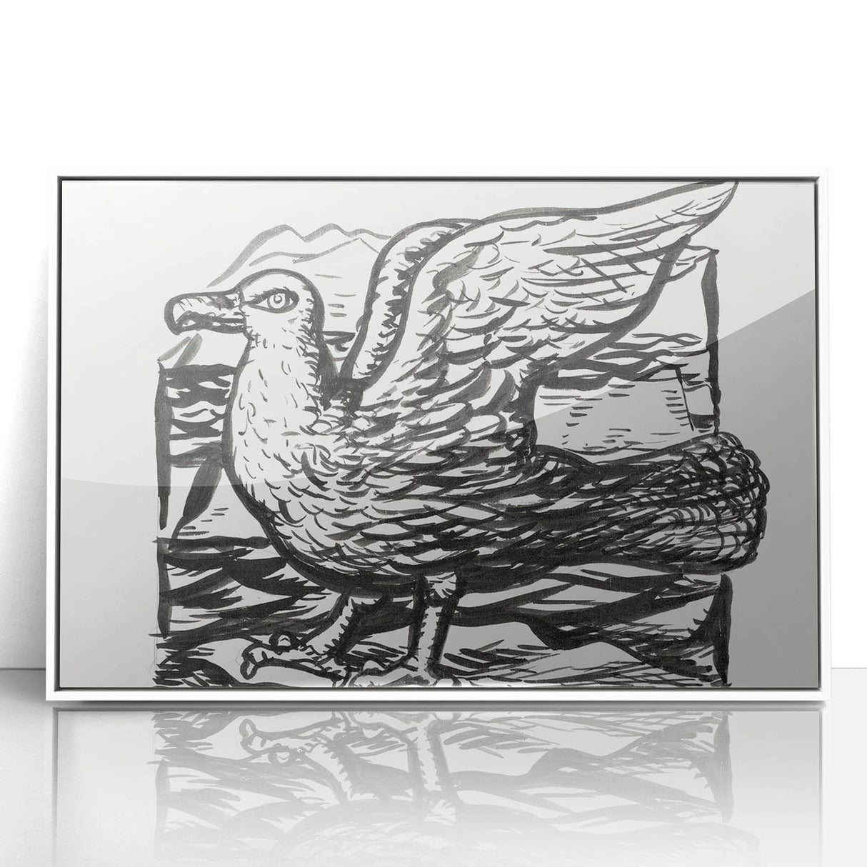 Expressionist Art - Seagull by Leo Gestel