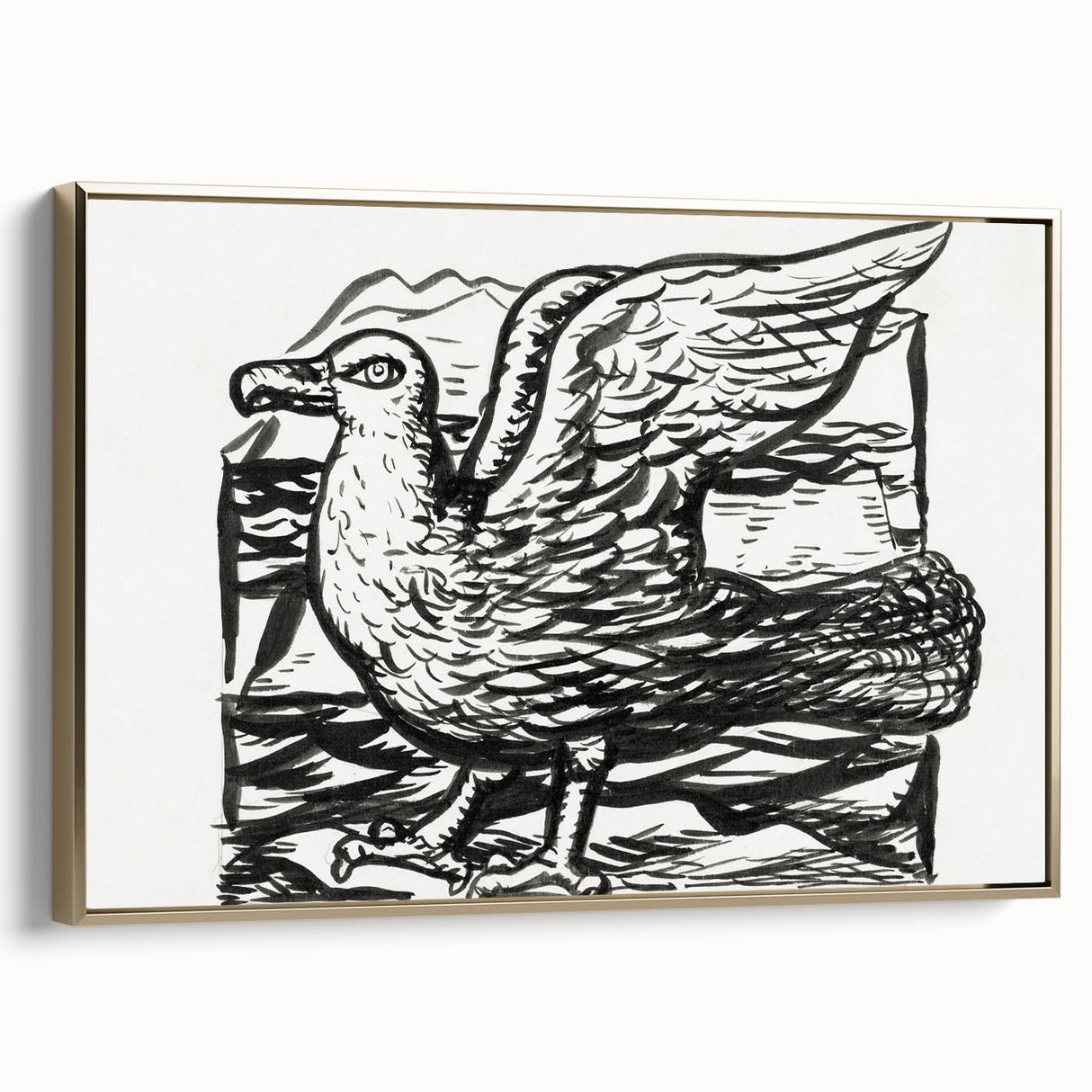 Expressionist Art - Seagull by Leo Gestel