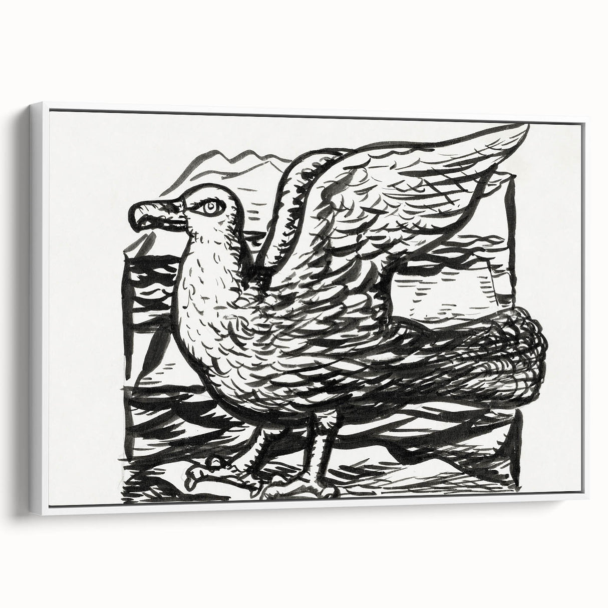 Expressionist Art - Seagull by Leo Gestel