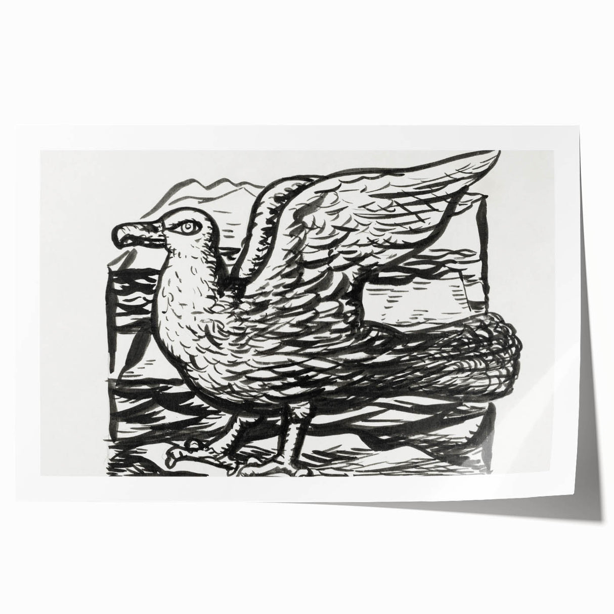 Expressionist Art - Seagull by Leo Gestel