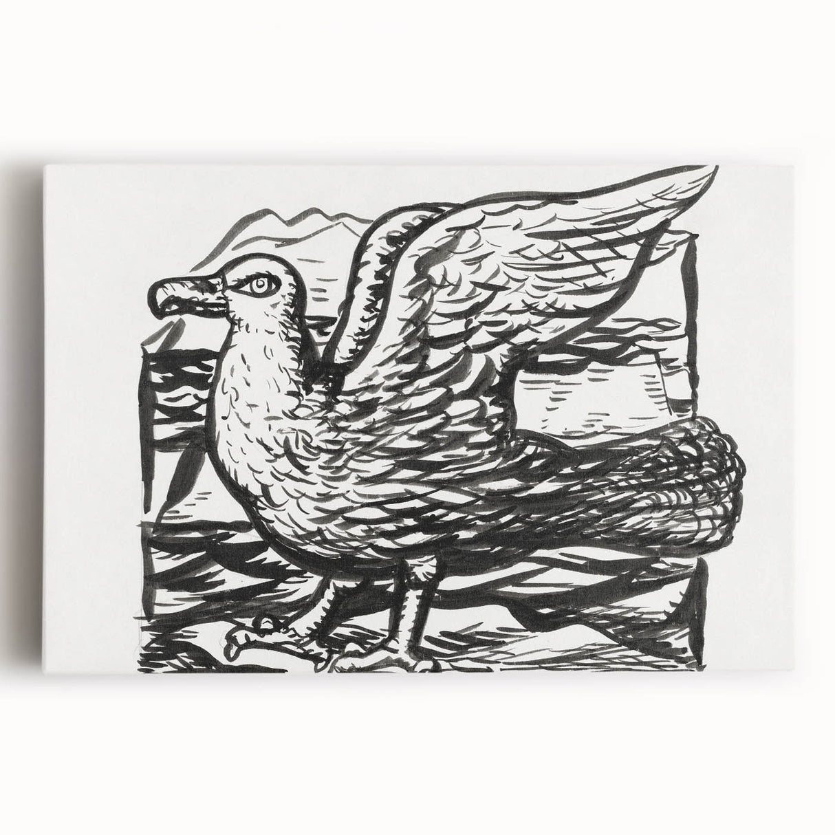 Expressionist Art - Seagull by Leo Gestel