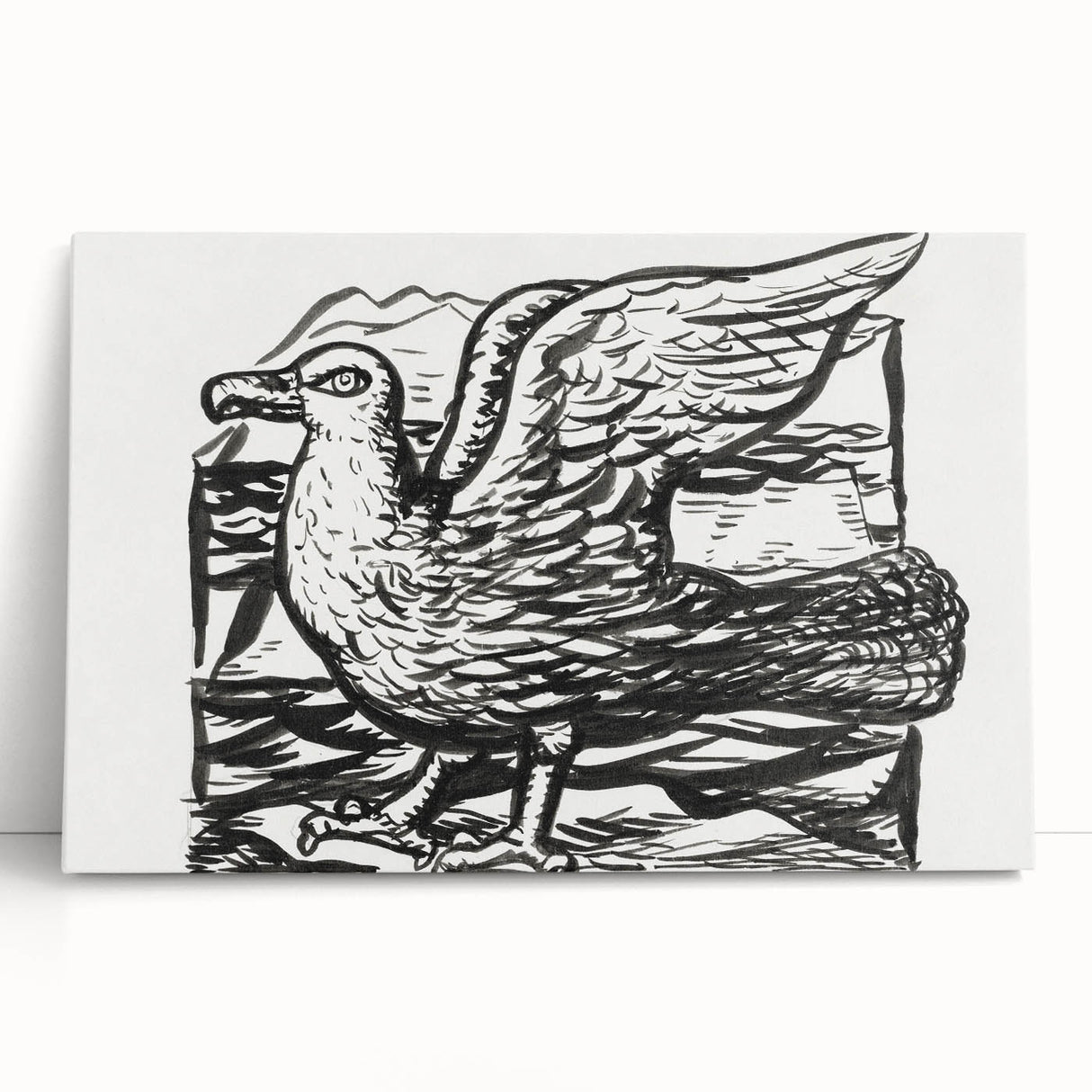 Expressionist Art - Seagull by Leo Gestel