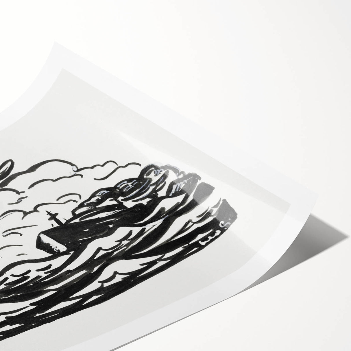 Expressionist Art - Seagull and Steamship at Sea by Leo Gestel