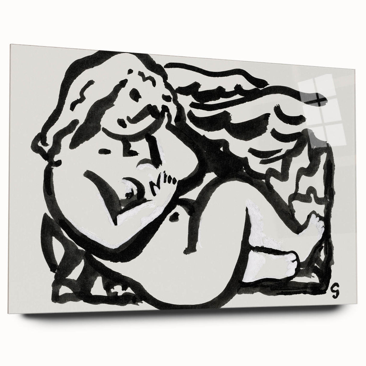 Expressionist Art - Seated Female Nude by Leo Gestel