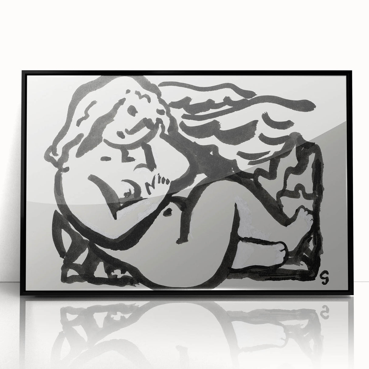 Expressionist Art - Seated Female Nude by Leo Gestel