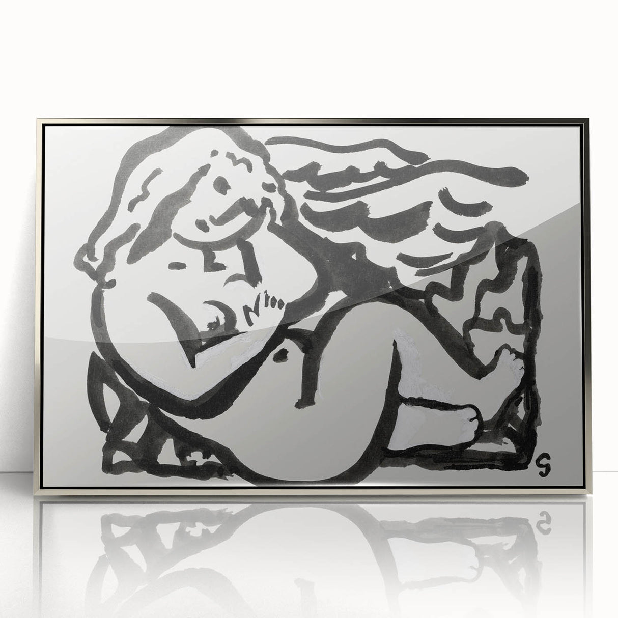 Expressionist Art - Seated Female Nude by Leo Gestel