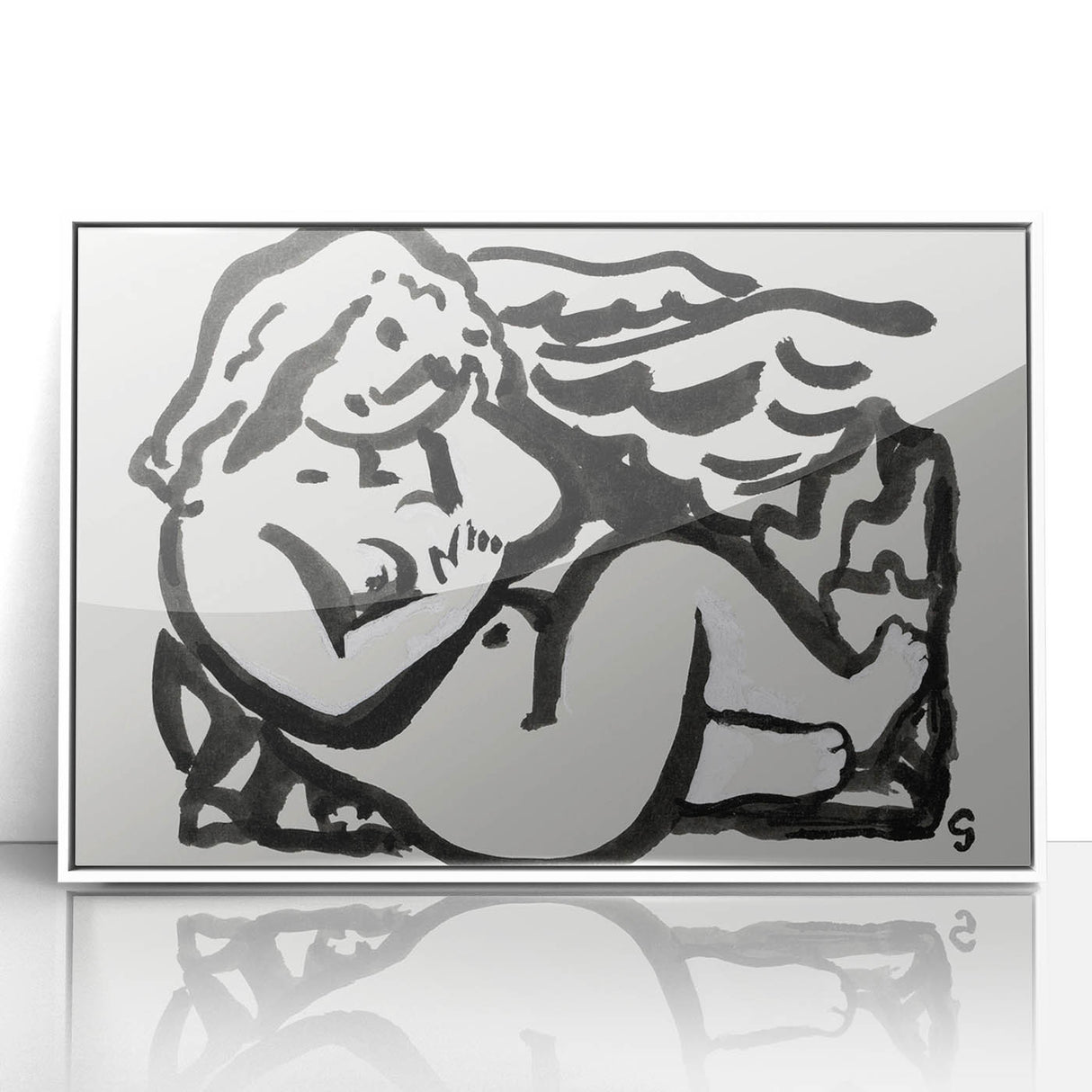 Expressionist Art - Seated Female Nude by Leo Gestel