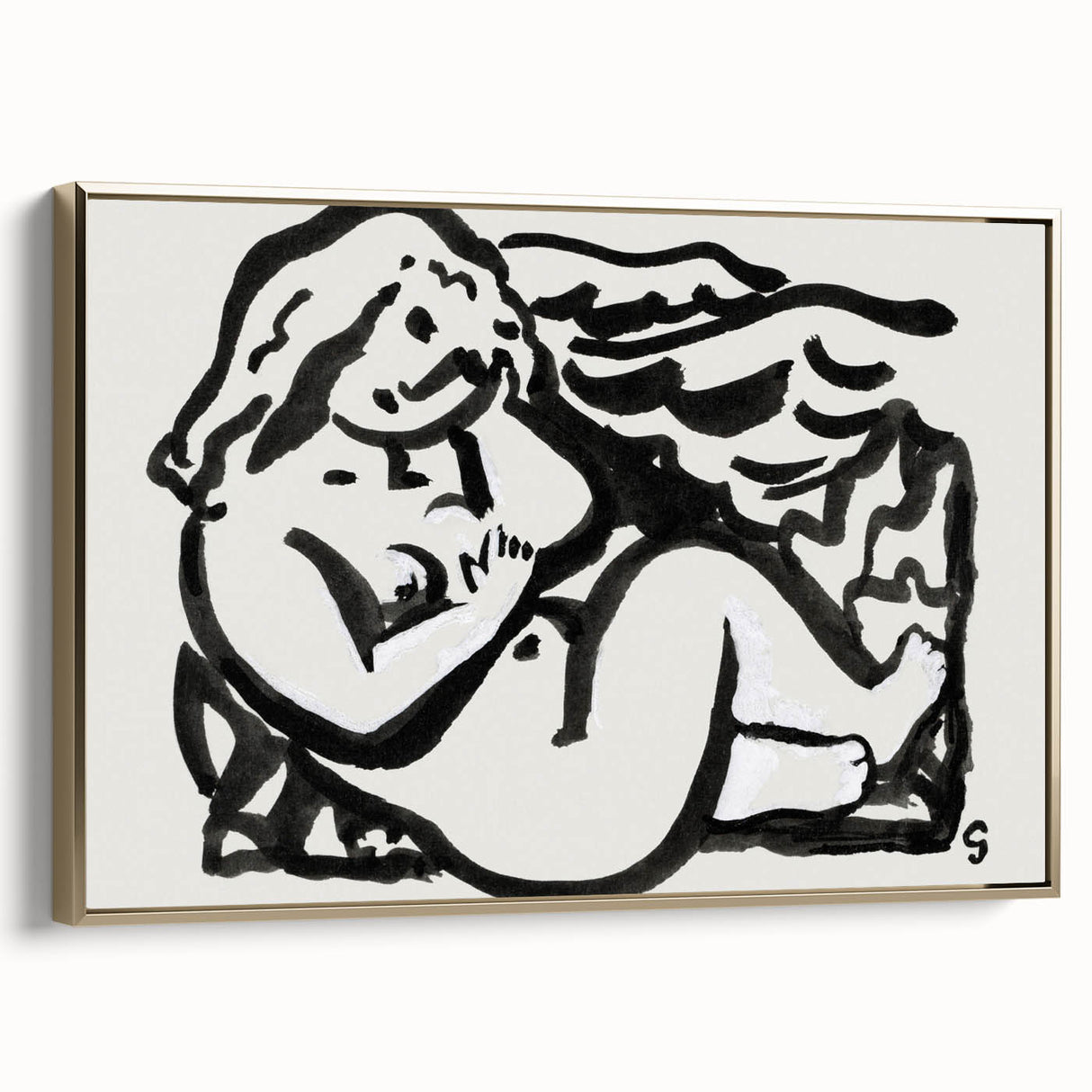 Expressionist Art - Seated Female Nude by Leo Gestel