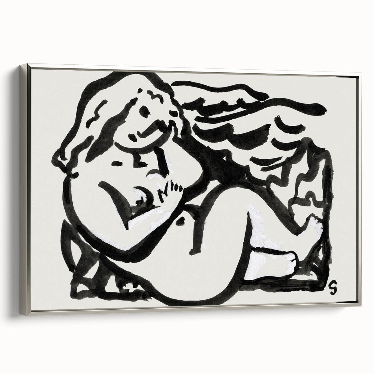 Expressionist Art - Seated Female Nude by Leo Gestel