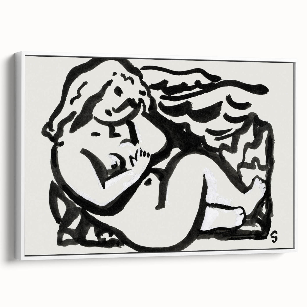 Expressionist Art - Seated Female Nude by Leo Gestel