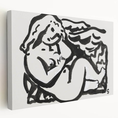 Expressionist Art - Seated Female Nude by Leo Gestel