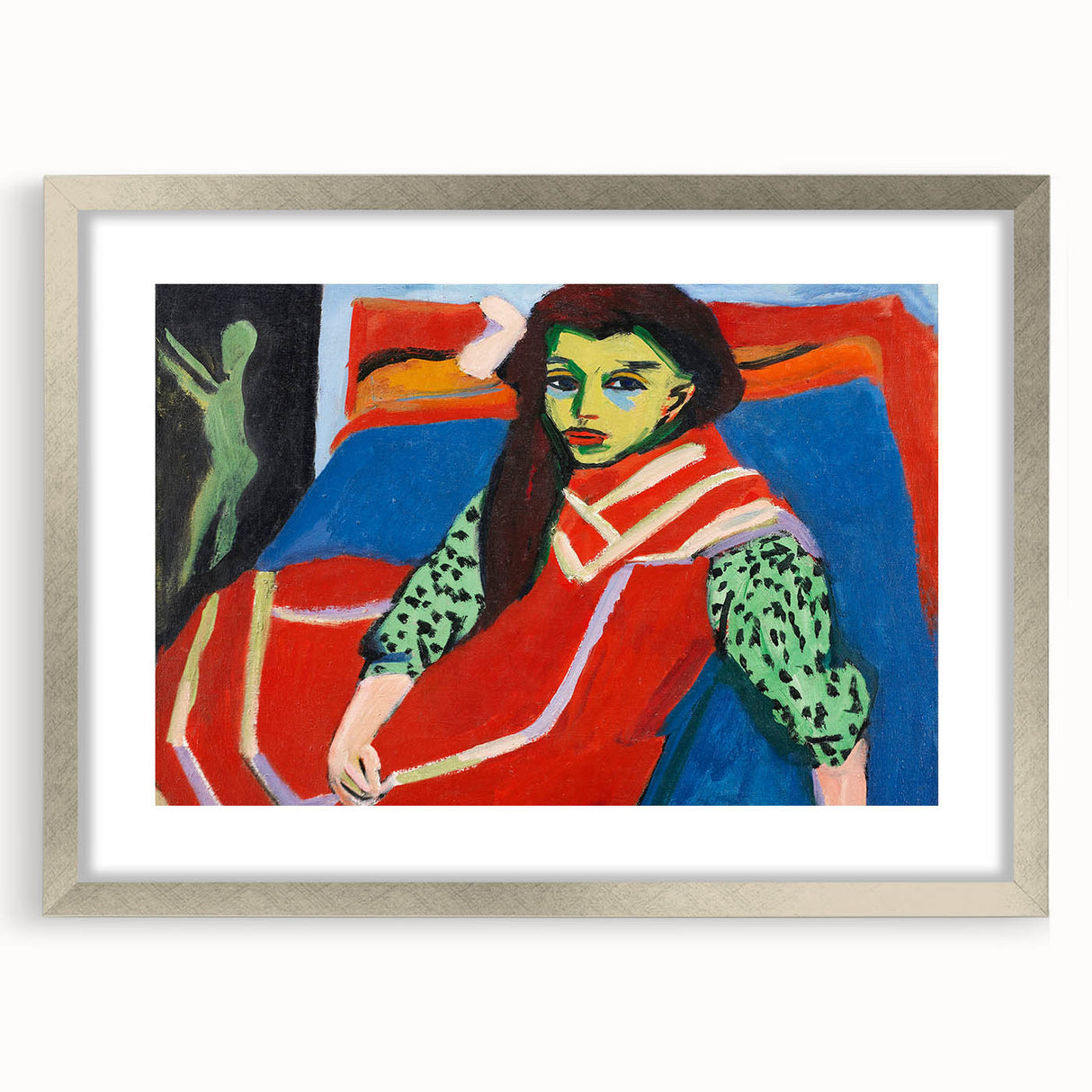 Expressionist Art - Seated Girl (1910) by Ernst Ludwig Kirchner