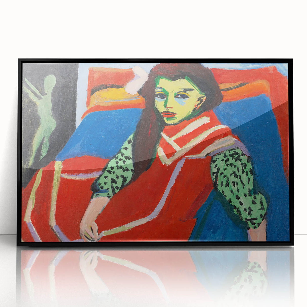 Expressionist Art - Seated Girl (1910) by Ernst Ludwig Kirchner