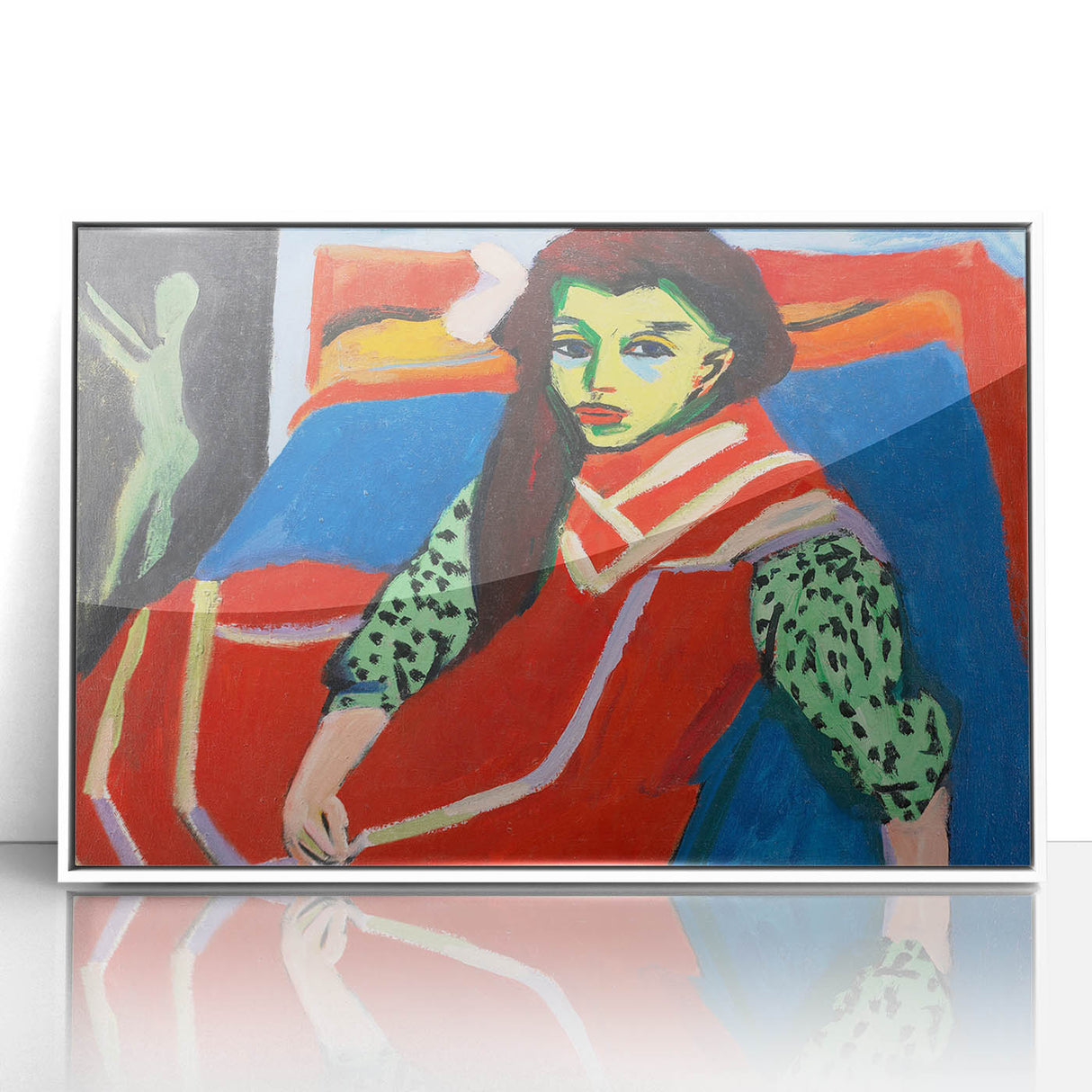 Expressionist Art - Seated Girl (1910) by Ernst Ludwig Kirchner