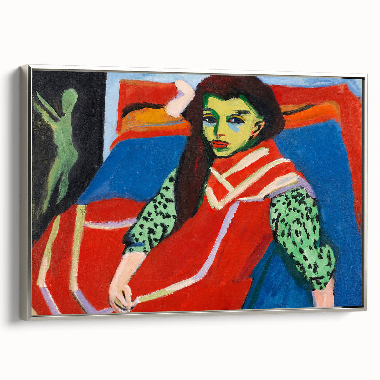 Expressionist Art - Seated Girl (1910) by Ernst Ludwig Kirchner