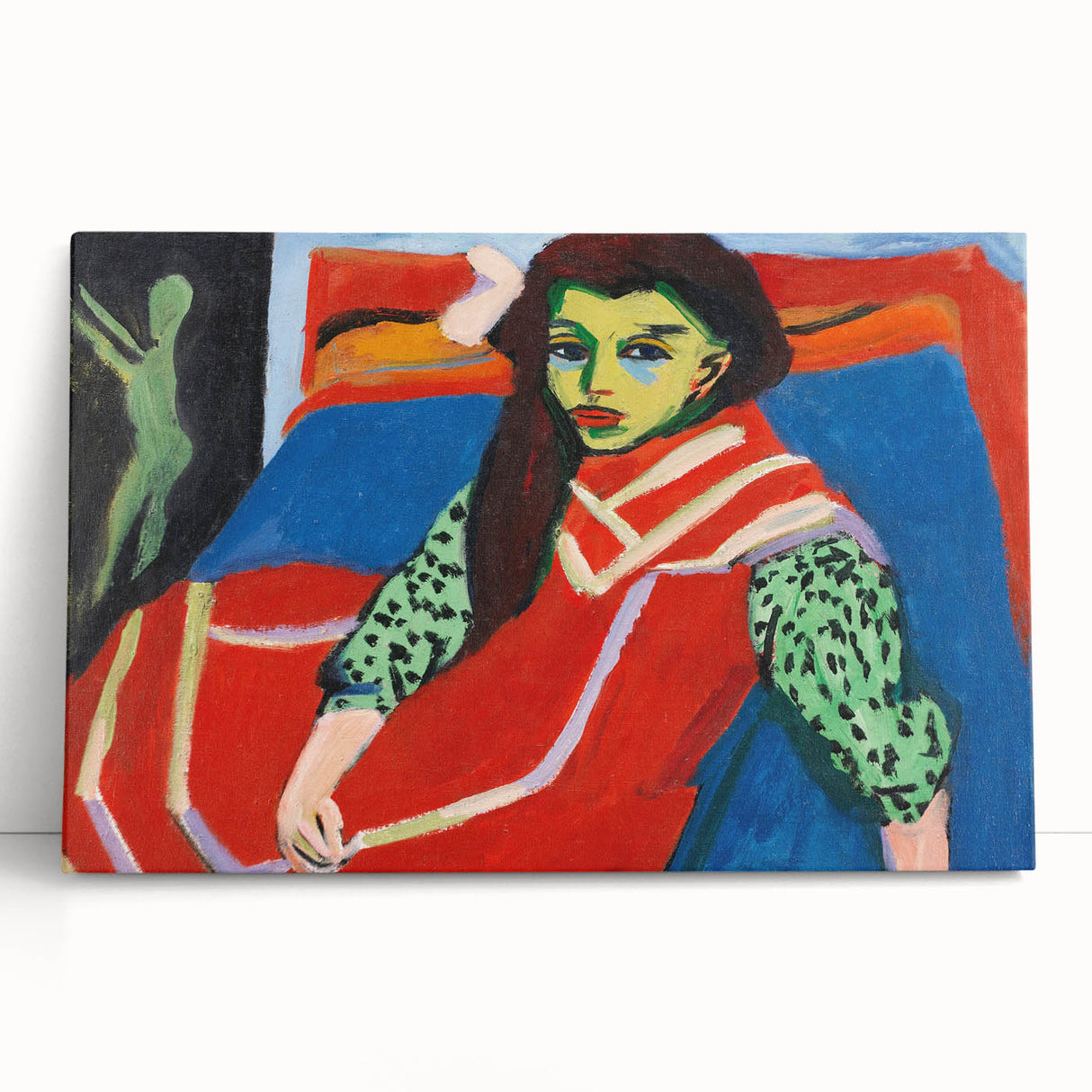 Expressionist Art - Seated Girl (1910) by Ernst Ludwig Kirchner