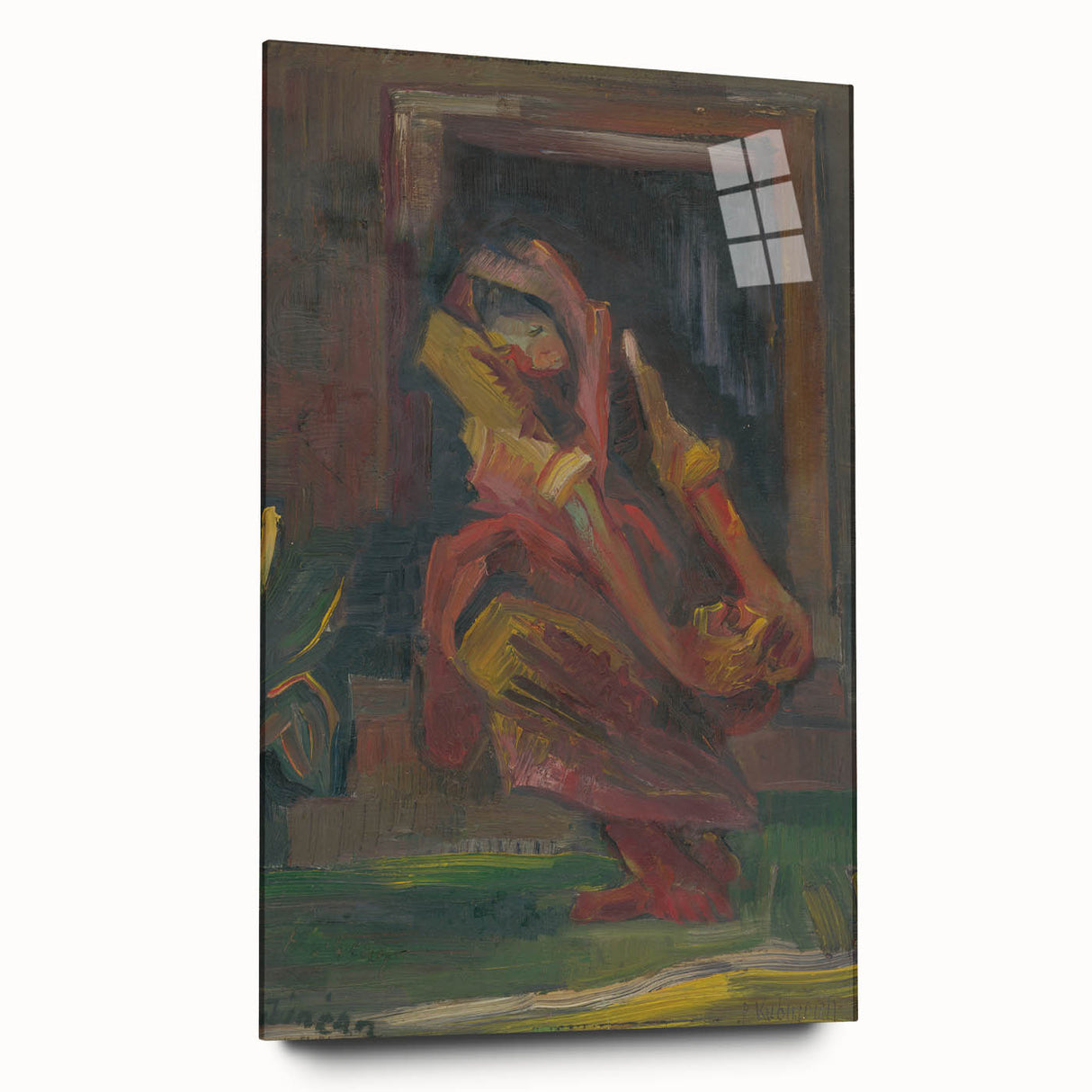 Expressionist Art - Seated Woman by Arnold Peter Weisz-Kubínčan