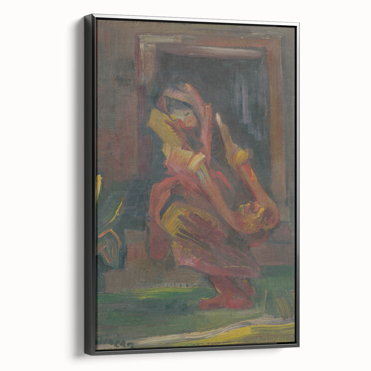 Expressionist Art - Seated Woman by Arnold Peter Weisz-Kubínčan