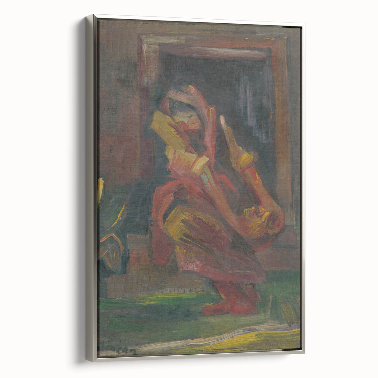 Expressionist Art - Seated Woman by Arnold Peter Weisz-Kubínčan