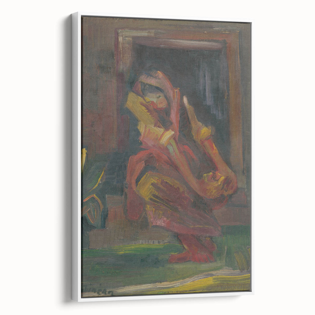 Expressionist Art - Seated Woman by Arnold Peter Weisz-Kubínčan