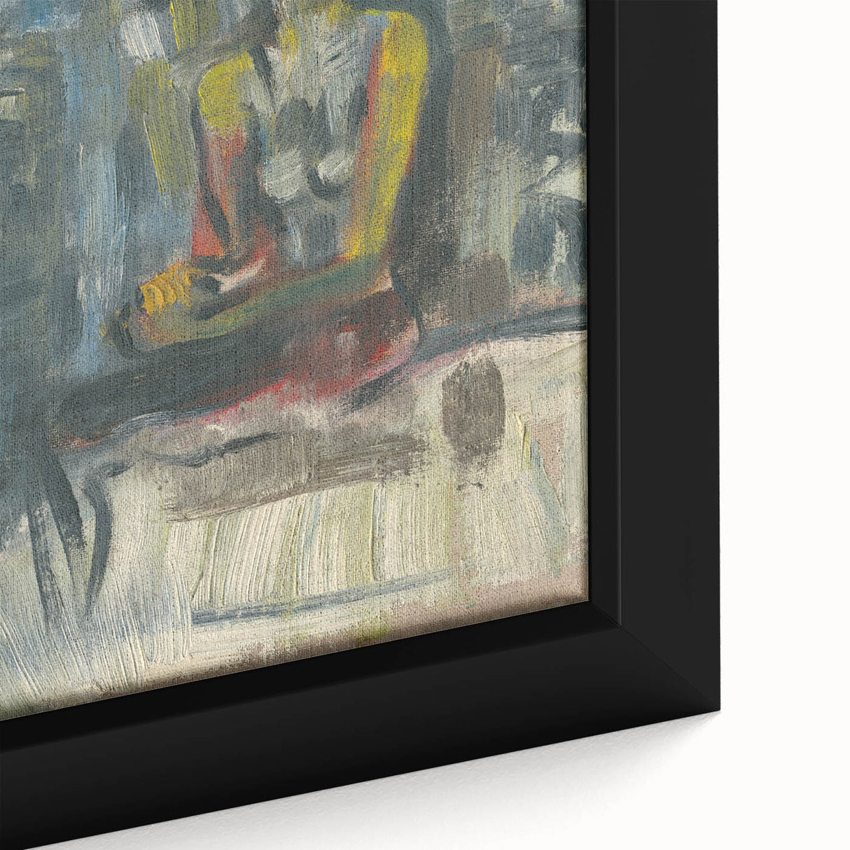 Expressionist Art - Seated Woman in Vibrant Colors