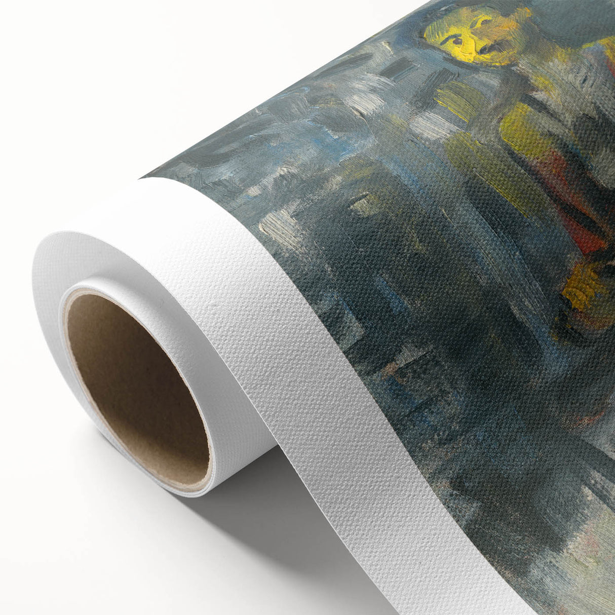 Expressionist Art - Seated Woman in Vibrant Colors