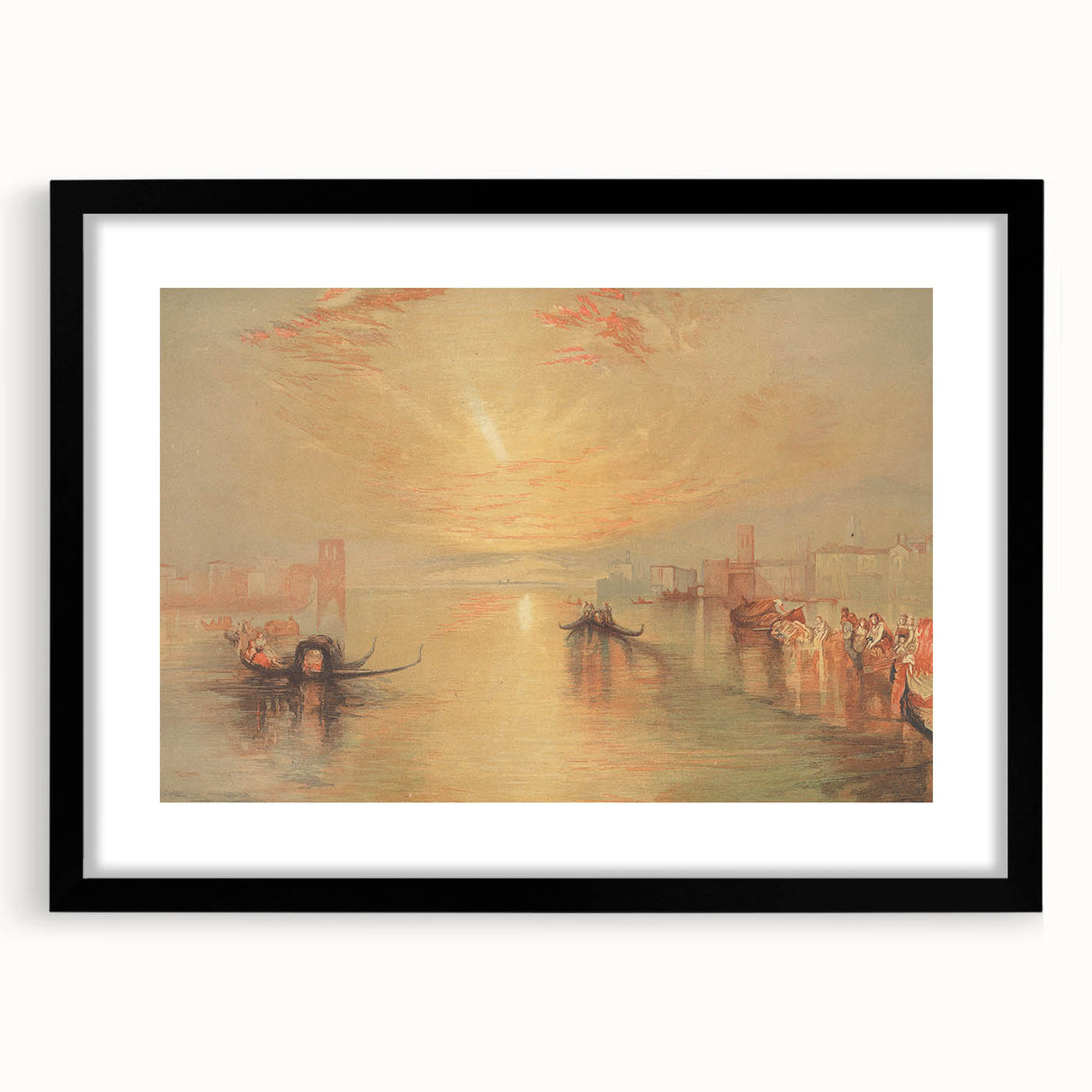 Romanticism Art: The Approach to Venice - Classic Romantic Landscape