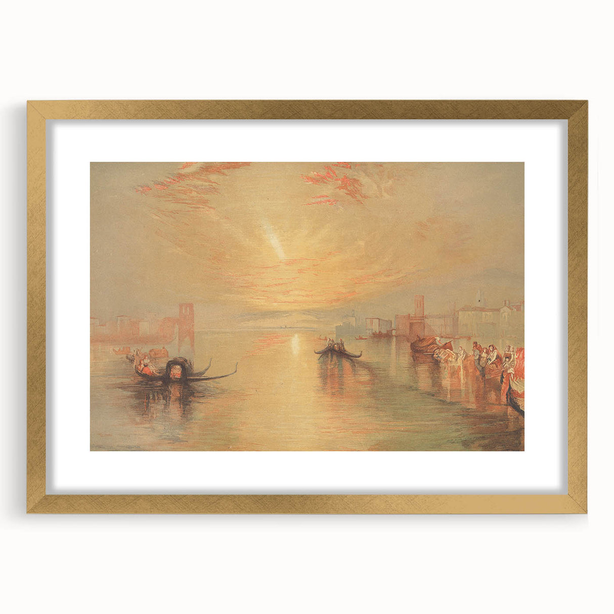 Romanticism Art: The Approach to Venice - Classic Romantic Landscape