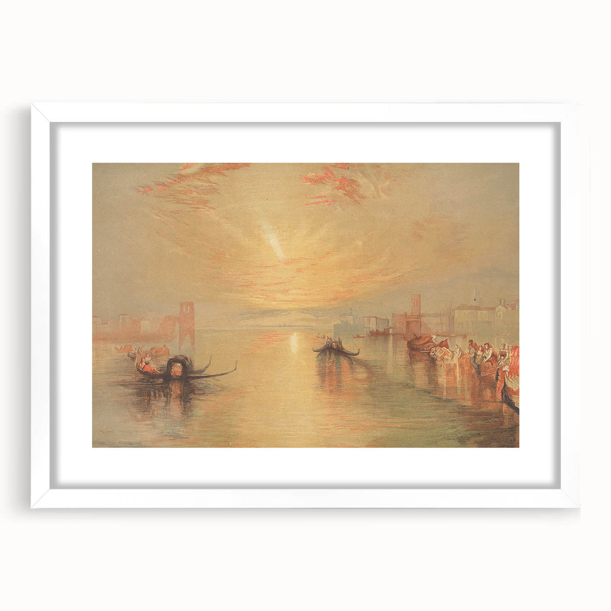 Romanticism Art: The Approach to Venice - Classic Romantic Landscape