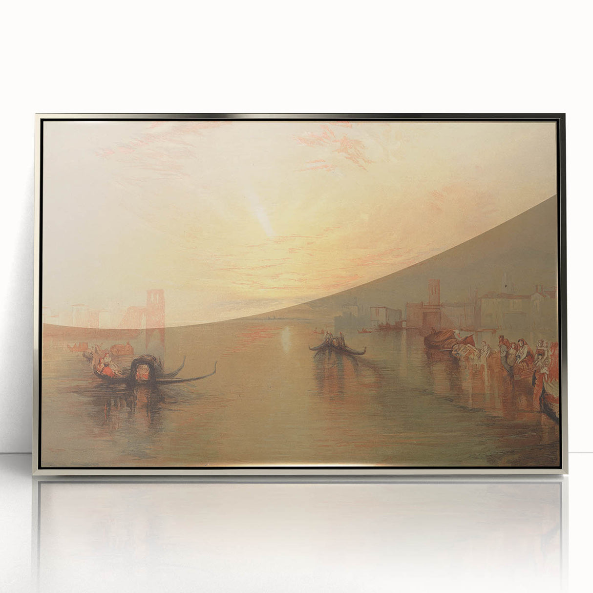 Romanticism Art: The Approach to Venice - Classic Romantic Landscape
