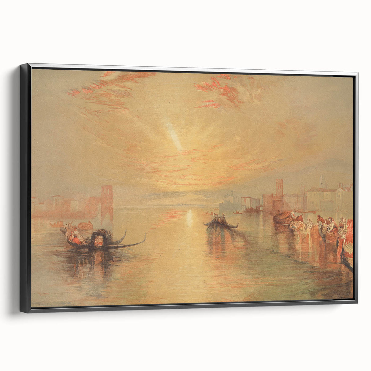 Romanticism Art: The Approach to Venice - Classic Romantic Landscape