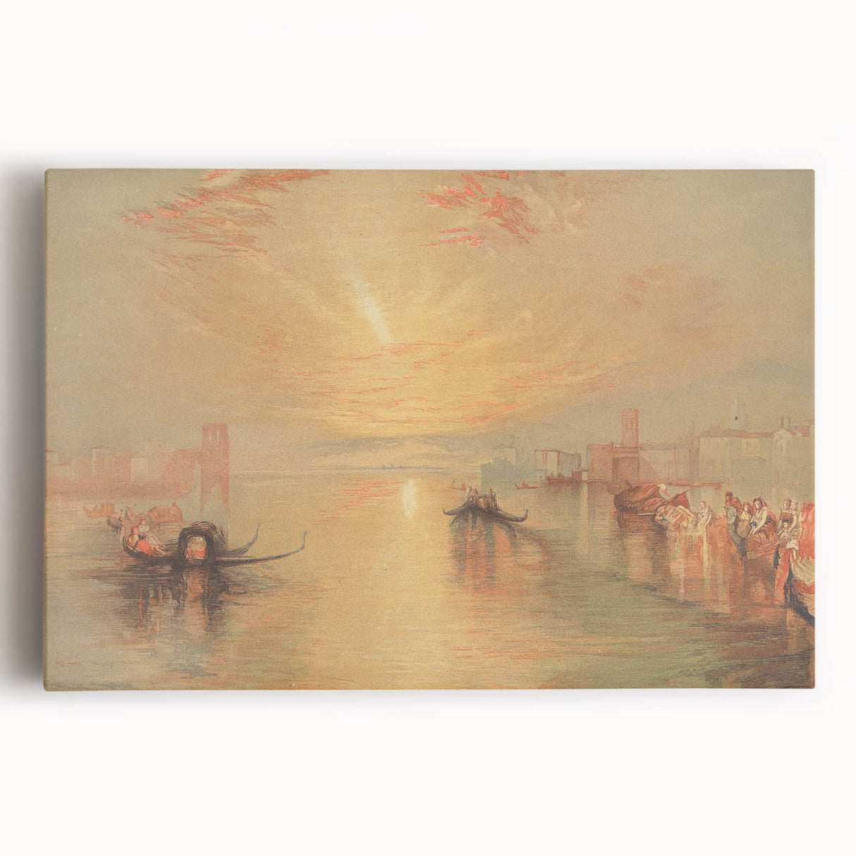 Romanticism Art: The Approach to Venice - Classic Romantic Landscape